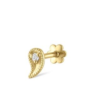 Maria Tash Diamond Paisley Threaded studs